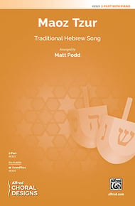 Maoz Tzur Two-Part choral sheet music cover Thumbnail